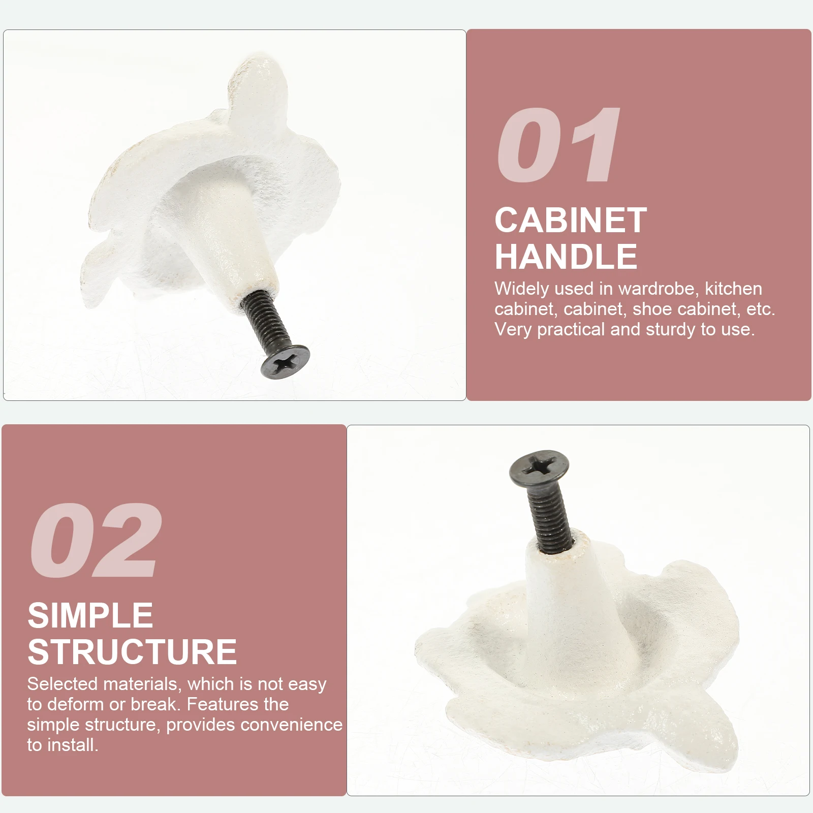 2pcs Black White Ocean Themed Turtle Handles for Drawer Wardrobe Furniture Knobs Cupboard Pulls Sturdy Practical Retro Door
2pcs Black White Ocean Themed Turtle Handles for Drawer Wardrobe Furniture Knobs Cupboard Pulls Sturdy Practical Retro Door