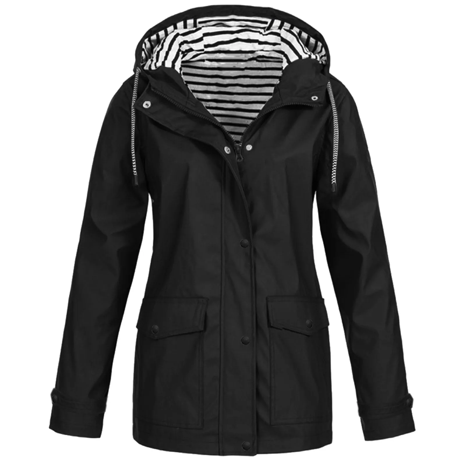 Women Solid Rain Jacket Outdoor Plus Size Waterproof Hooded Raincoat Windproof New Warm Jacket Windproof Outdoor
Women Solid Rain Jacket Outdoor Plus Size Waterproof Hooded Raincoat Windproof New Warm Jacket Windproof Outdoor