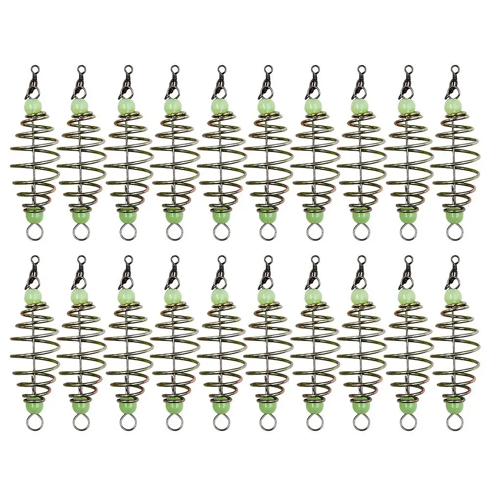 20 Pcs Luminous Bead Spring Bait Cage Professional Fishing Equipment Lightweight Portable Carp Feeder Durable Carbon Steel
20 Pcs Luminous Bead Spring Bait Cage Professional Fishing Equipment Lightweight Portable Carp Feeder Durable Carbon Steel