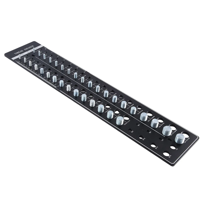 34 Nut And Bolt Thread Checker, Bolt Size And Thread Gauge Standard And Metric With 19 Standard & 15 Metric Bolt
34 Nut And Bolt Thread Checker, Bolt Size And Thread Gauge Standard And Metric With 19 Standard & 15 Metric Bolt
