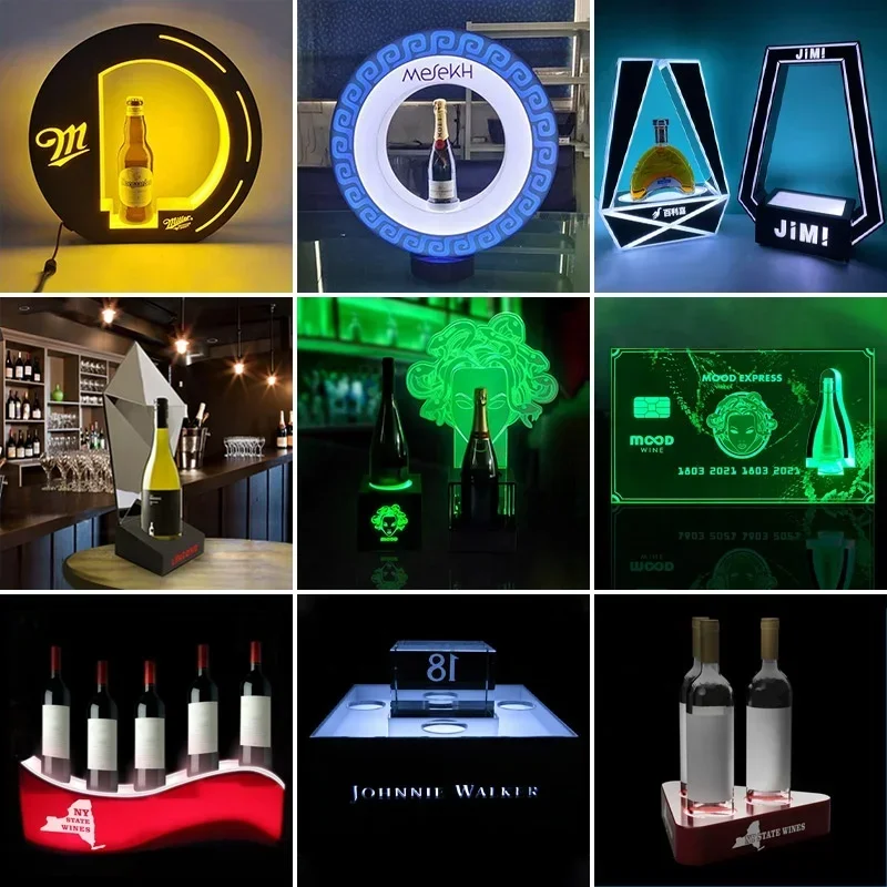 Customized LOGO Bottle Presenter Sign Serving Tray Bottle Show Holder Glorifier LED NO Logo
Customized LOGO Bottle Presenter Sign Serving Tray Bottle Show Holder Glorifier LED NO Logo