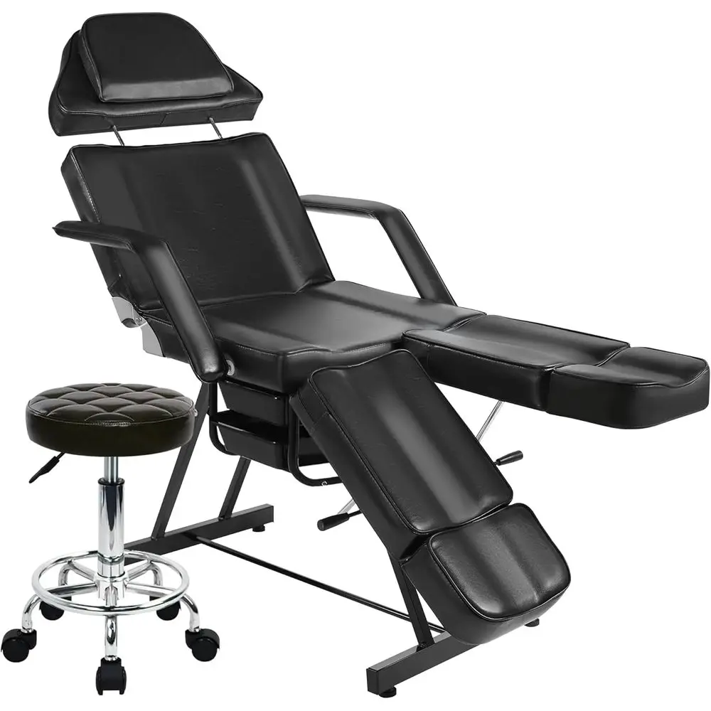 Adjustable Facial Chair for Tattoo or Esthetician, Split-Leg Design, Professional Beauty Massage Table with 2-Trays & Rolling St
Adjustable Facial Chair for Tattoo or Esthetician, Split-Leg Design, Professional Beauty Massage Table with 2-Trays & Rolling St