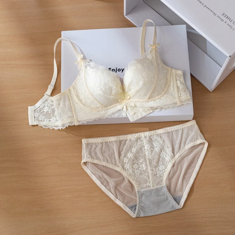 YUQI See Through Lace Bra Push Up Wireless Bras for Women No Underwire Sexy Breathable Lingerie Sets Small Gathered Large Chest'
YUQI See Through Lace Bra Push Up Wireless Bras for Women No Underwire Sexy Breathable Lingerie Sets Small Gathered Large Chest'