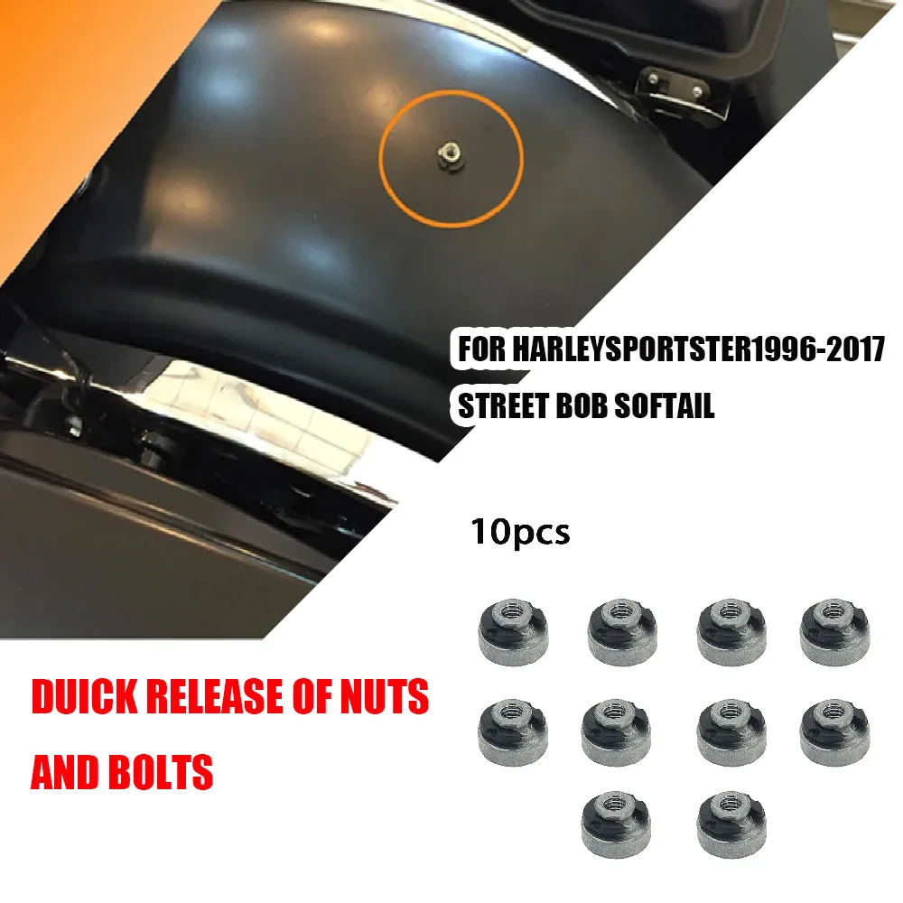 NEW STYLE For Harley Sportster Street Bob 1996-2017 Motorcycle Accessories Seats Nut Kit Rear Fender Seat Mount Nut Bolt
NEW STYLE For Harley Sportster Street Bob 1996-2017 Motorcycle Accessories Seats Nut Kit Rear Fender Seat Mount Nut Bolt