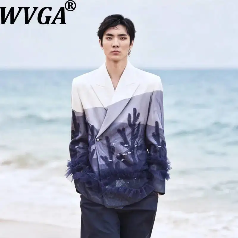 WVGA Autumn New Men Heavy Vintage Resort-Style Patchwork Mesh Coral Fish Pattern Blazer Niche Original Design Jackets Ins W24825
WVGA Autumn New Men Heavy Vintage Resort-Style Patchwork Mesh Coral Fish Pattern Blazer Niche Original Design Jackets Ins W24825