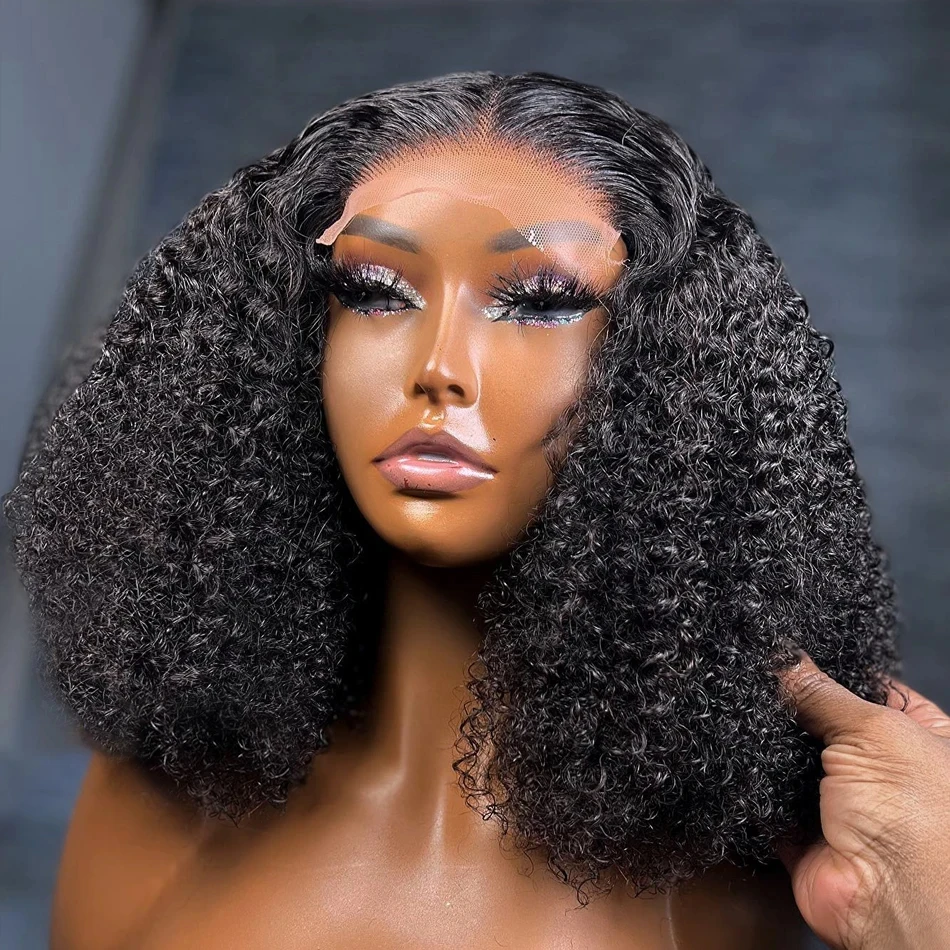 BOB Curly Lace Front Wig Human Hair Pre Plucked 13x4 HD Transparent Lace Front Wig Glueless Deep Wave Hair Wigs with Baby Hair
BOB Curly Lace Front Wig Human Hair Pre Plucked 13x4 HD Transparent Lace Front Wig Glueless Deep Wave Hair Wigs with Baby Hair