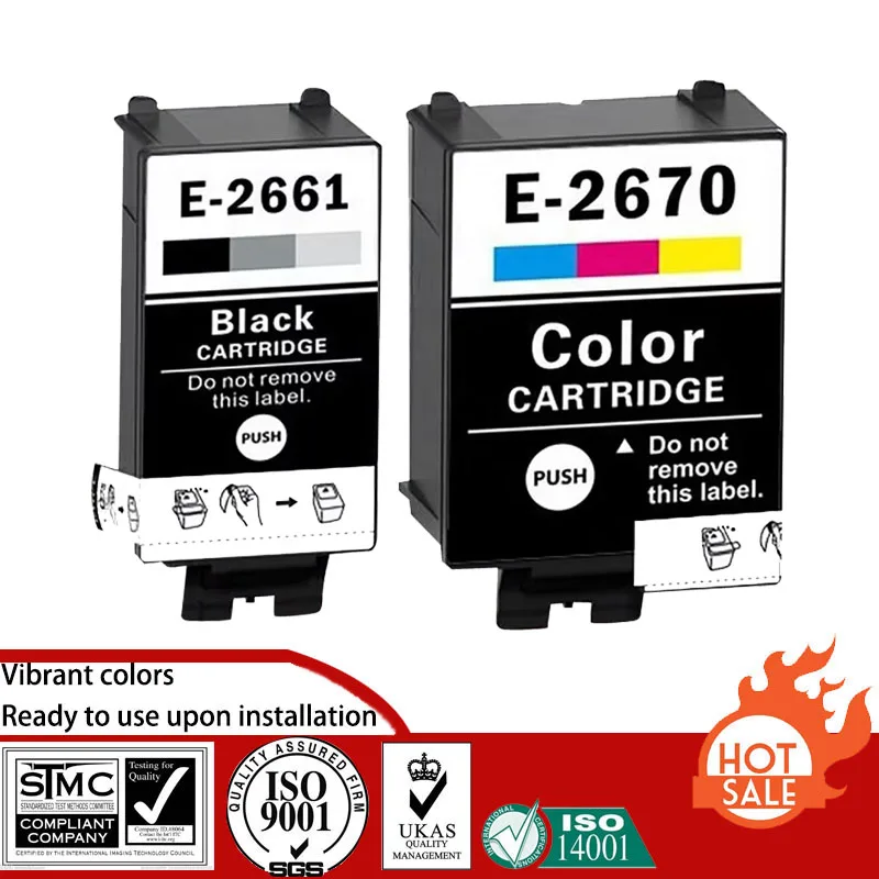 Compatible Ink Cartridge for Epson T2661 2661 T2670 2670 suit For Epson WorkForce WF-100W
Compatible Ink Cartridge for Epson T2661 2661 T2670 2670 suit For Epson WorkForce WF-100W