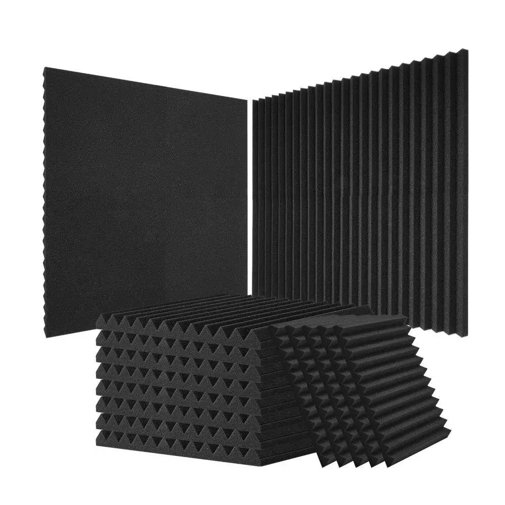Acoustic Foam Panels 80 Pack Sound Absorbing Tiles for studio Wall and Ceiling Treatment
Acoustic Foam Panels 80 Pack Sound Absorbing Tiles for studio Wall and Ceiling Treatment