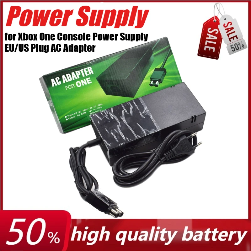 12V Charger for Xbox One Console Power Supply EU/US Plug AC Adapter with Power Cord for Xbox One
12V Charger for Xbox One Console Power Supply EU/US Plug AC Adapter with Power Cord for Xbox One