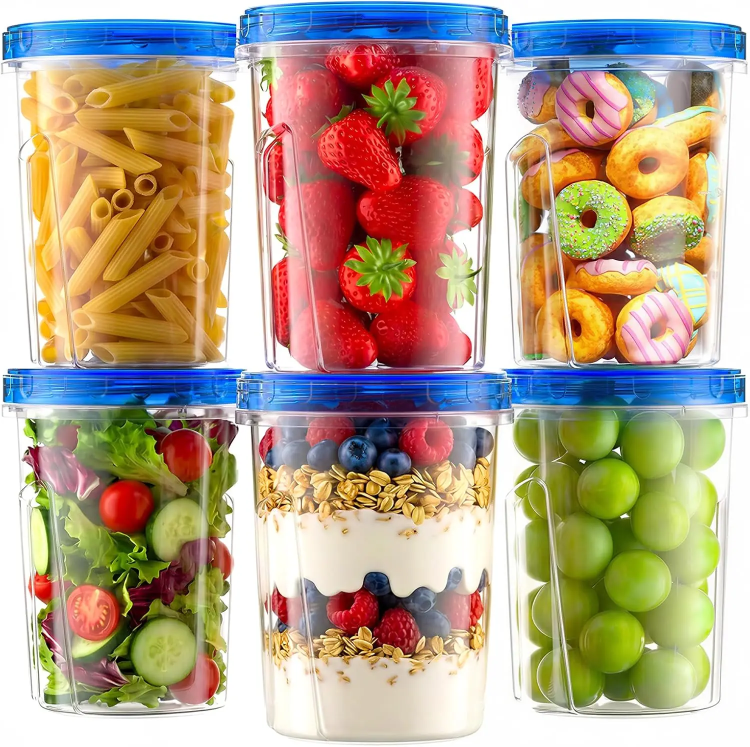 Freezer Storage Containers, 6 Pack-33 OZ Food Storage Containers with Twist Top Lids, Reusable Plastic Containers with Lids, Sou
Freezer Storage Containers, 6 Pack-33 OZ Food Storage Containers with Twist Top Lids, Reusable Plastic Containers with Lids, Sou