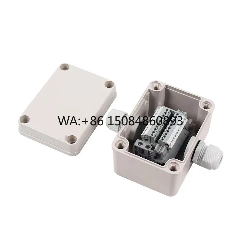 88×88×53mm IP66 Single In Out ABS Waterproof Junction Box, Dustproof Insulation Accessories for Independent Solar Panel Power Su
88×88×53mm IP66 Single In Out ABS Waterproof Junction Box, Dustproof Insulation Accessories for Independent Solar Panel Power Su