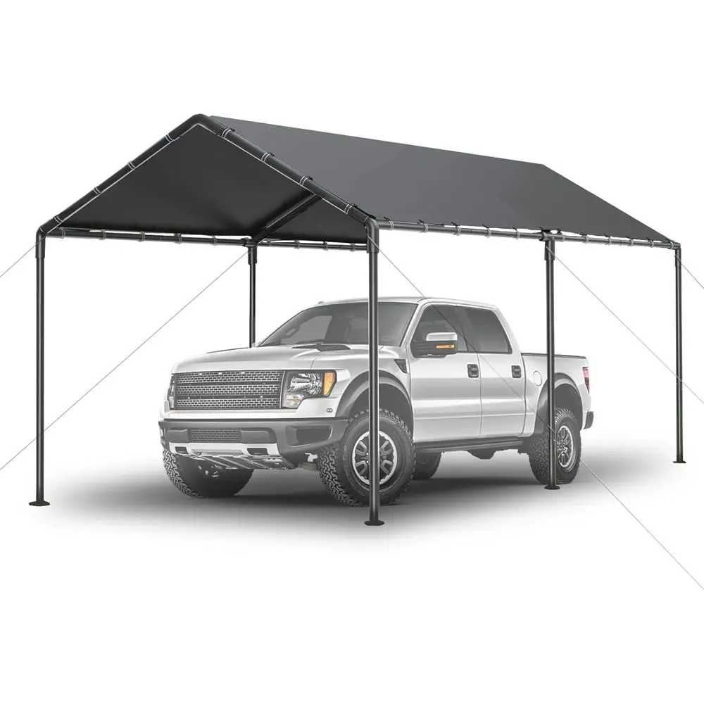 Уличная автомобильная палатка Carport 10x20 футов, портативный гаражный навес для хранения, всесезонная палатка-брезент для автомобиля, вечеринки
Уличная автомобильная палатка Carport 10x20 футов, портативный гаражный навес для хранения, всесезонная палатка-брезент для автомобиля, вечеринки