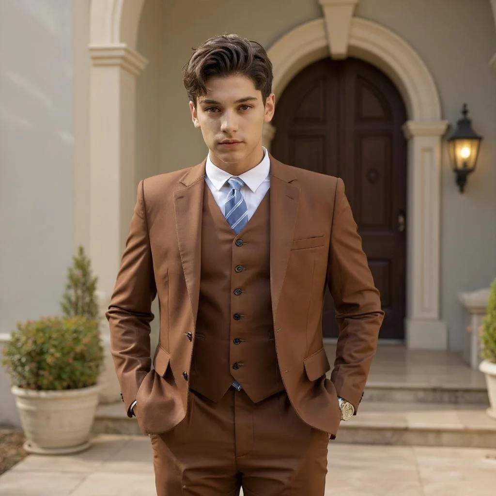 Boys Tuxedo Suit Slim Fit 3 Pieces Kids Formal Tuxedos for 3-16 Years Old Child Custom Made Jacket Pants Vest Set
Boys Tuxedo Suit Slim Fit 3 Pieces Kids Formal Tuxedos for 3-16 Years Old Child Custom Made Jacket Pants Vest Set