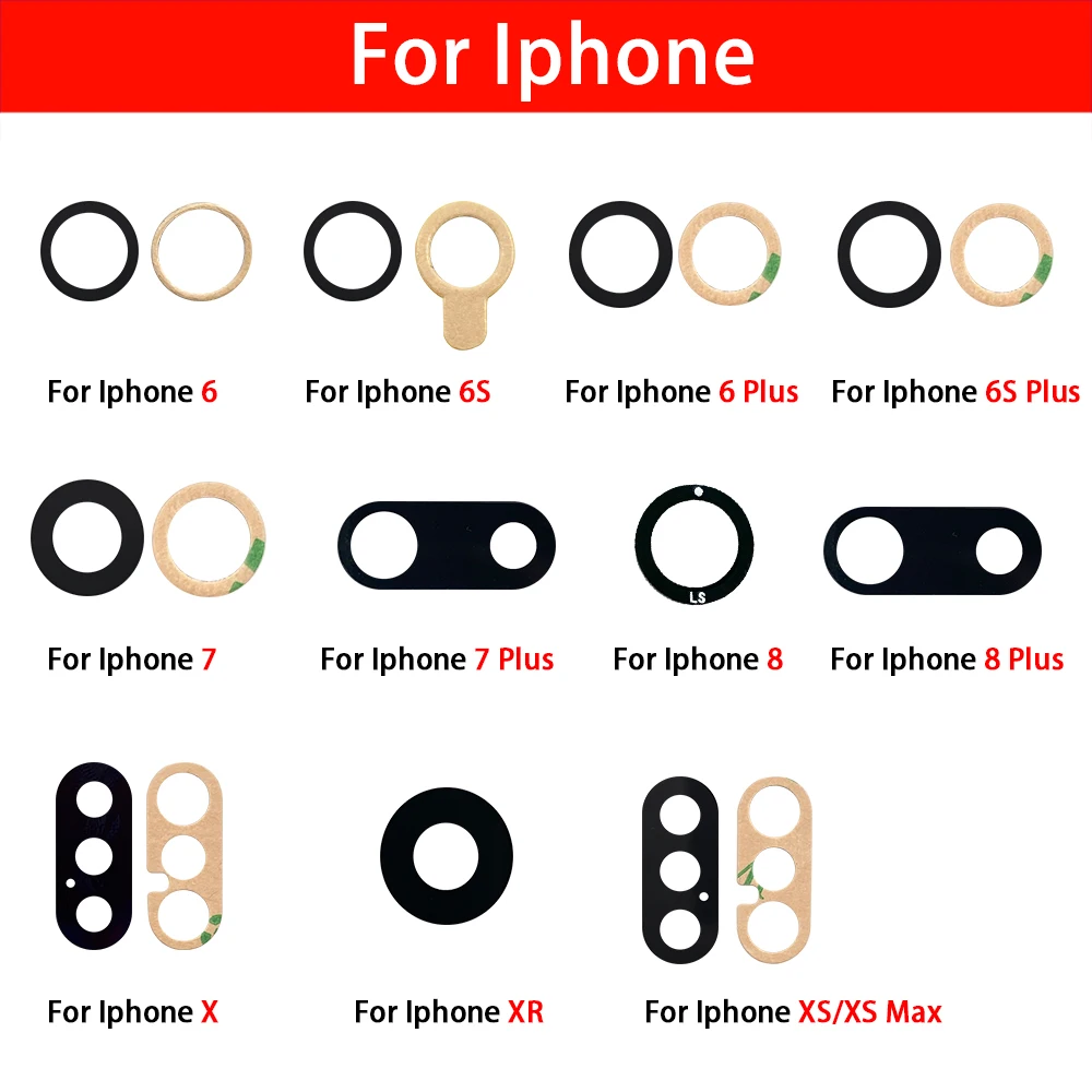 Camera Glass Lens Back Camera Glass Lens with Glue Sticker + Repair Tools For Iphone X XR XS Max 7 8 6 6S Plus
Camera Glass Lens Back Camera Glass Lens with Glue Sticker + Repair Tools For Iphone X XR XS Max 7 8 6 6S Plus
