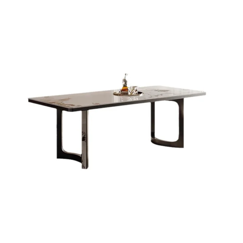 Italian minimalist rock slab dining table household light luxury modern high-end small apartment stainless steel rectangular
Italian minimalist rock slab dining table household light luxury modern high-end small apartment stainless steel rectangular