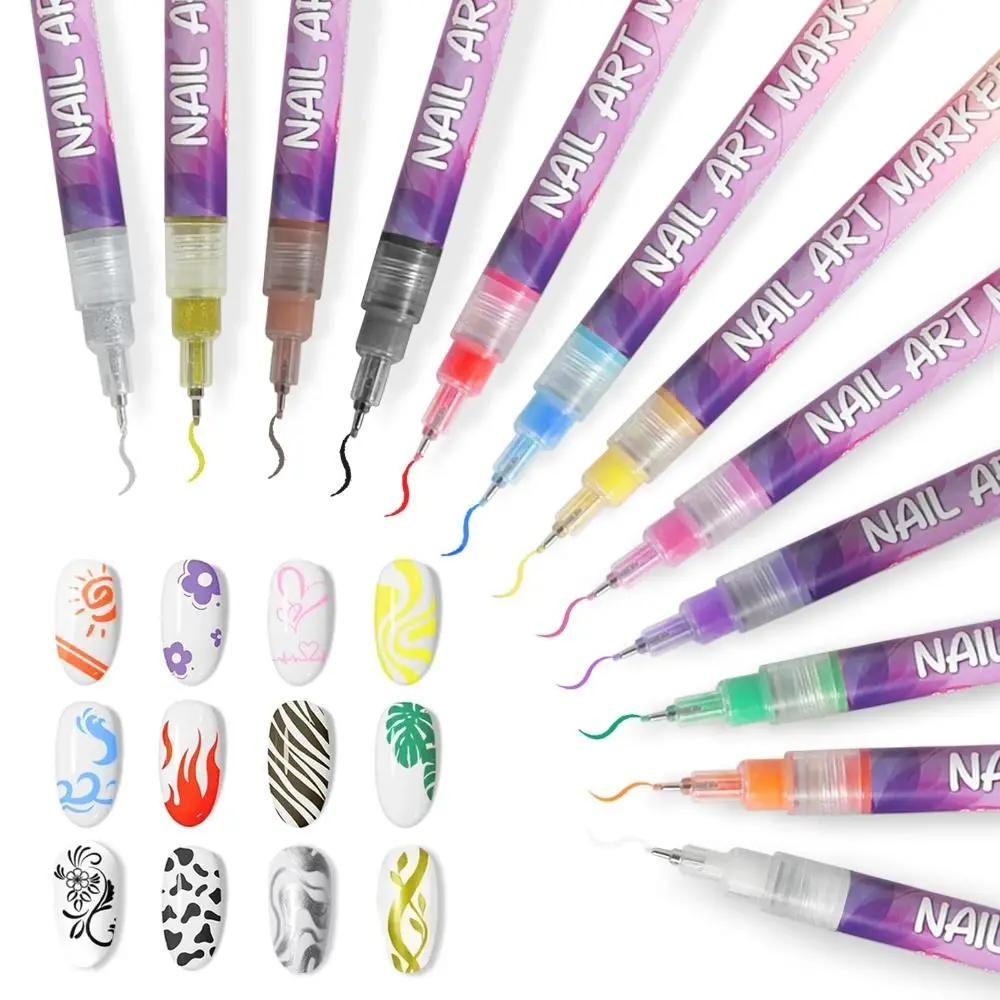 12 Colors Nail Art Pens Set Quick Dry Long Lasting DIY Manicure Tools Vibrant Acrylic Paint Nail Polish Art Kit
12 Colors Nail Art Pens Set Quick Dry Long Lasting DIY Manicure Tools Vibrant Acrylic Paint Nail Polish Art Kit