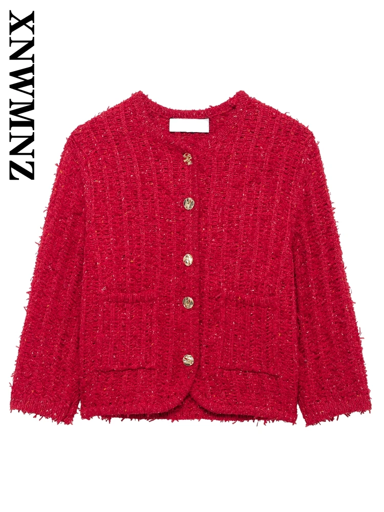 XNWMNZ 2025 Spring New Woman's Commuting Knit Cardigan Sweater Edgy Autumn Lady V-Collar Long Sleeve Top Ruffles Outerwear Coat
XNWMNZ 2025 Spring New Woman's Commuting Knit Cardigan Sweater Edgy Autumn Lady V-Collar Long Sleeve Top Ruffles Outerwear Coat