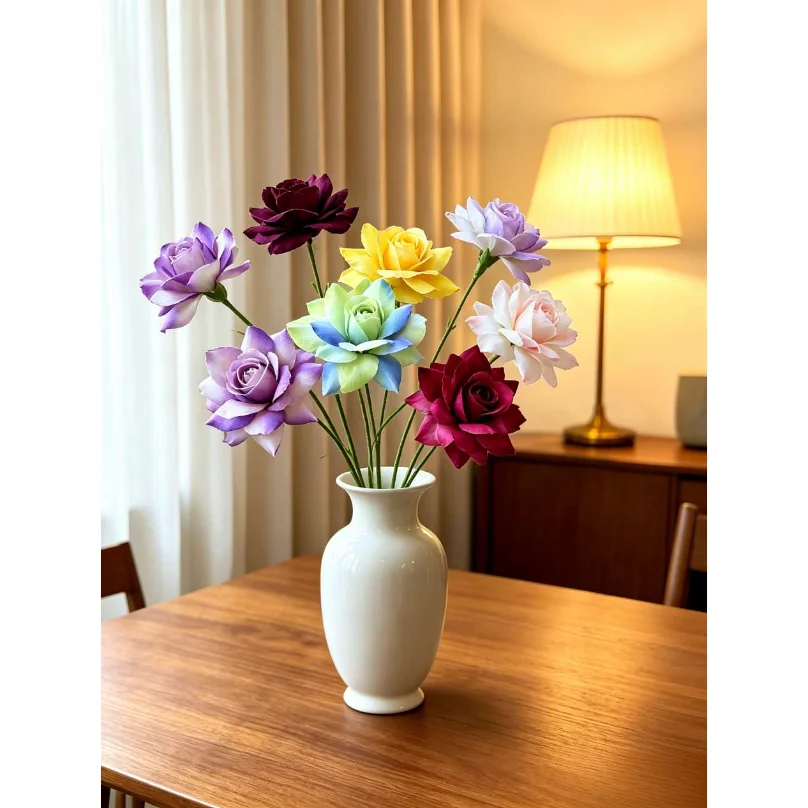 1Pc Artificial Flowers Floral Wedding Party Festival Vase Home Decor Ornaments DIY Home Decoration Outdoor garden terrace decora
1Pc Artificial Flowers Floral Wedding Party Festival Vase Home Decor Ornaments DIY Home Decoration Outdoor garden terrace decora