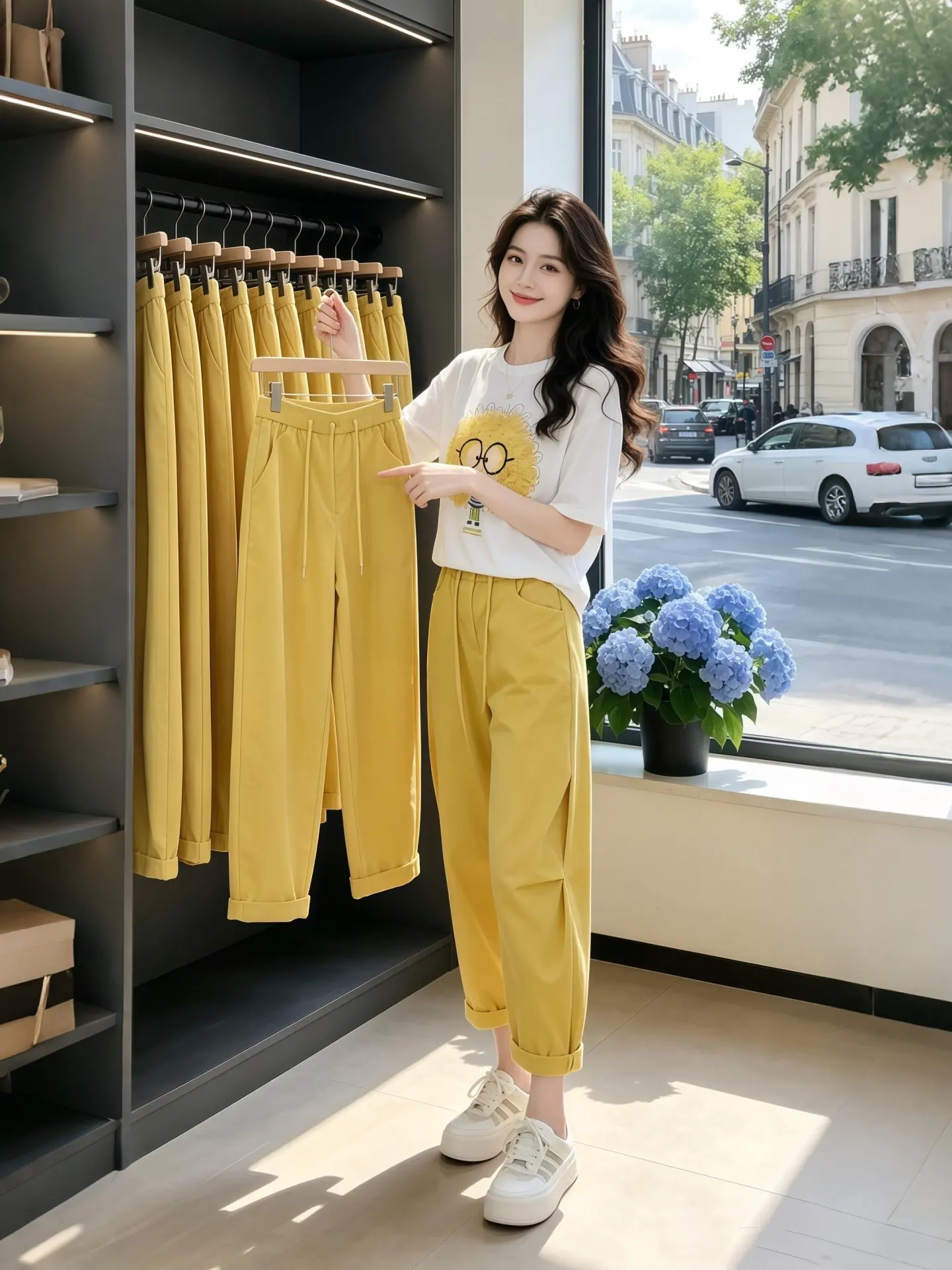 Casual High Waist Slimming Short Sleeve T-Shirt Women's Fashion Set Two-Piece Set Daily Commute Versatile Comfortable Breathable
Casual High Waist Slimming Short Sleeve T-Shirt Women's Fashion Set Two-Piece Set Daily Commute Versatile Comfortable Breathable