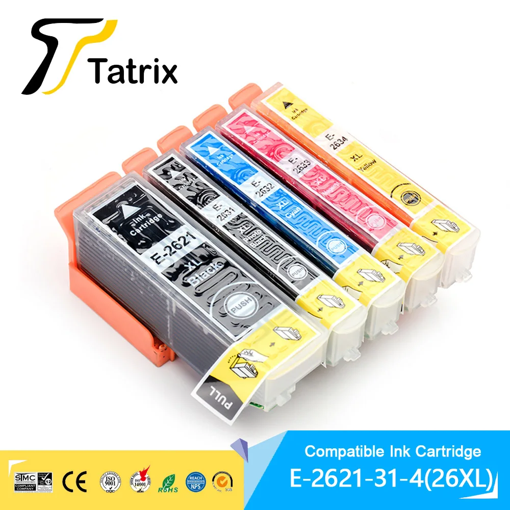 Совместимый с Tatrix картридж T2621 26XL для Epson XP510 XP520 XP600 XP605 XP615 XP620 XP625 XP710 XP720 XP800 XP810 XP820
Совместимый с Tatrix картридж T2621 26XL для Epson XP510 XP520 XP600 XP605 XP615 XP620 XP625 XP710 XP720 XP800 XP810 XP820
