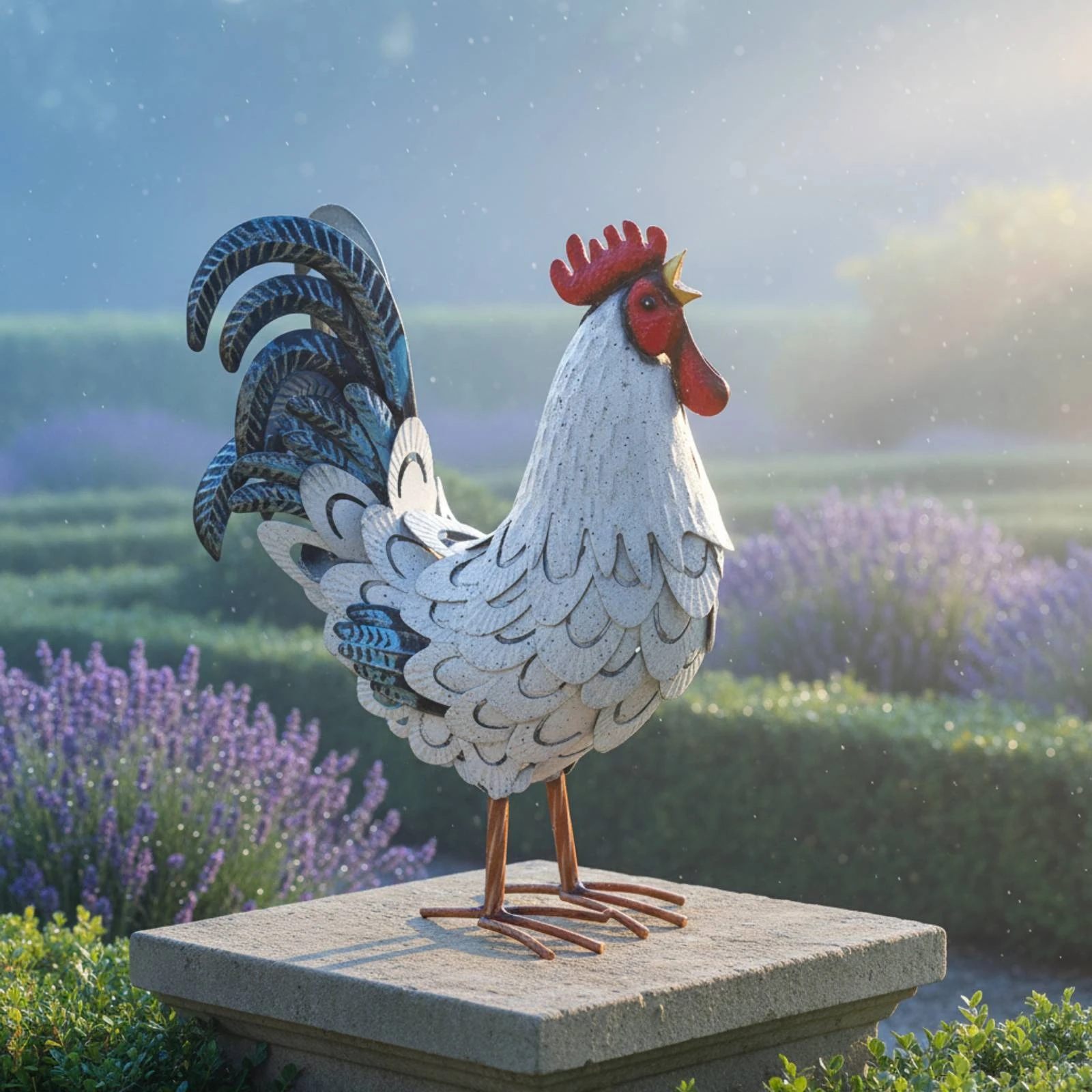 Metal Cockerel Ornament Rustic 3d Cockerel Sculpture Creature Statue Hand-Painted Garden Decor Whimsical for Patio
Metal Cockerel Ornament Rustic 3d Cockerel Sculpture Creature Statue Hand-Painted Garden Decor Whimsical for Patio