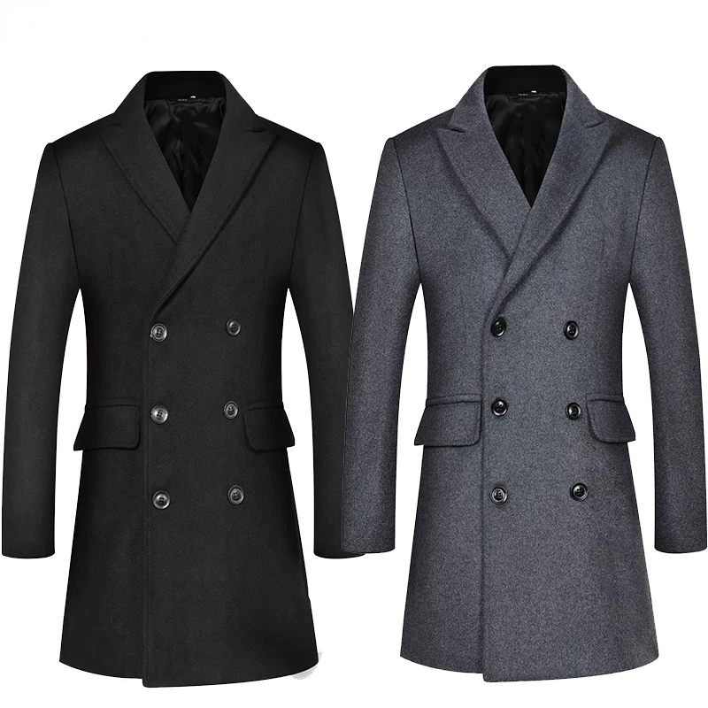 2022 New Double Breatsed Long Wool Trench Coat Men Winter Men's Cashmere Peacoat Slim Fit Woolen Peacoat Overcoat Windbreaker
2022 New Double Breatsed Long Wool Trench Coat Men Winter Men's Cashmere Peacoat Slim Fit Woolen Peacoat Overcoat Windbreaker