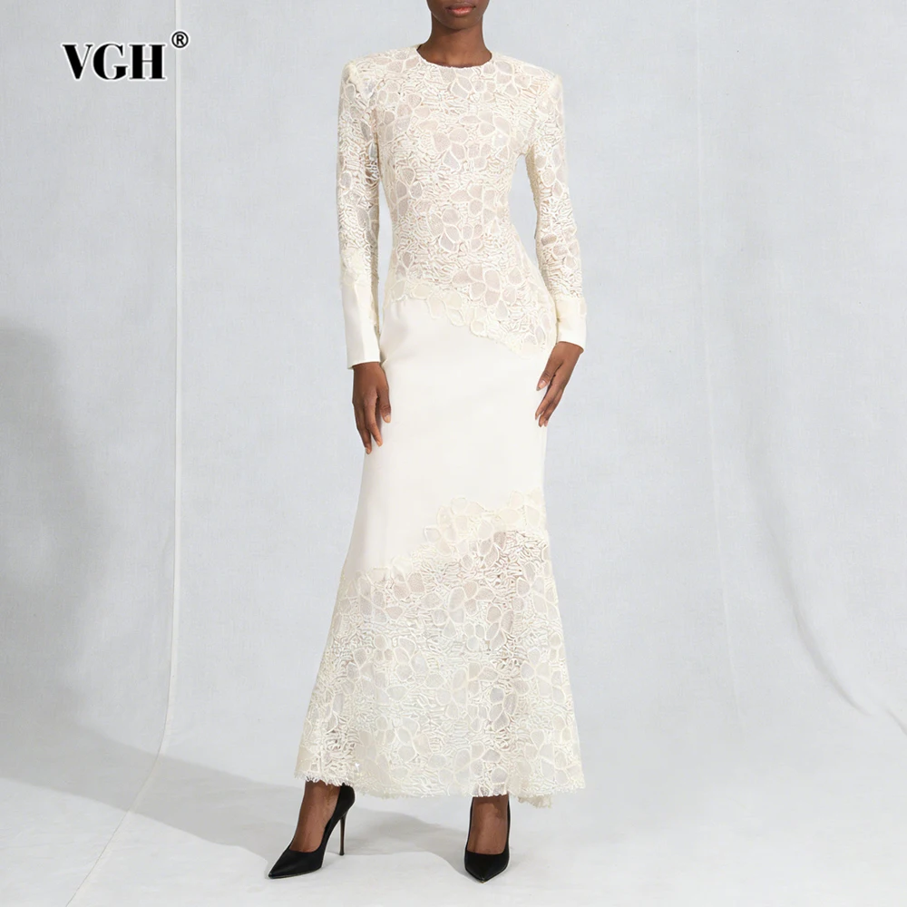 VGH Элегантное облегающее вечернее платье для женщин с круглым вырезом, длинными рукавами, завышенной талией и драпировкой, новинка женской моды
VGH Элегантное облегающее вечернее платье для женщин с круглым вырезом, длинными рукавами, завышенной талией и драпировкой, новинка женской моды