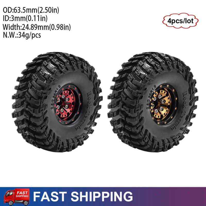 1.0 Inch Metal RC Crawler Wheels Tires for 1/18 Traxxas TRX4M 1/24 Axial SCX24 FMS FCX24 Ascent-18 Upgrade Parts
1.0 Inch Metal RC Crawler Wheels Tires for 1/18 Traxxas TRX4M 1/24 Axial SCX24 FMS FCX24 Ascent-18 Upgrade Parts