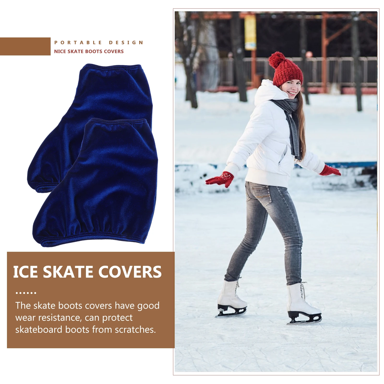 1 Pair Ice Skates Boot Covers Wear-Resistant Skate Boot Protectors Portable Skating Cover For Hockey Roller Snow Skating Shoes
1 Pair Ice Skates Boot Covers Wear-Resistant Skate Boot Protectors Portable Skating Cover For Hockey Roller Snow Skating Shoes
