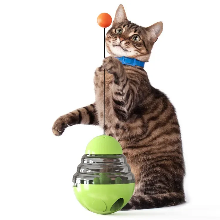 Cat Treat Dispensing Ball Adjustable Pet Slow Feeding Ball Toy Interactive with Teasing Ball for Indoor
Cat Treat Dispensing Ball Adjustable Pet Slow Feeding Ball Toy Interactive with Teasing Ball for Indoor