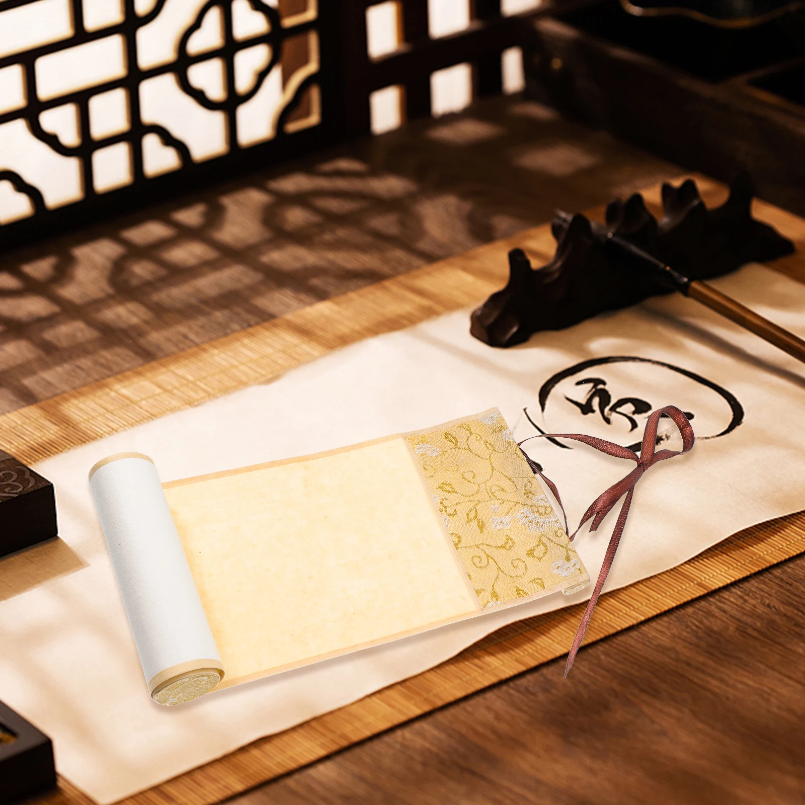 2 Pcs Xuan Scroll Gifts for Calligraphy Painting Blank Rice Paper Chinese Artwork Home Decor Scroll Paper 
2 Pcs Xuan Scroll Gifts for Calligraphy Painting Blank Rice Paper Chinese Artwork Home Decor Scroll Paper