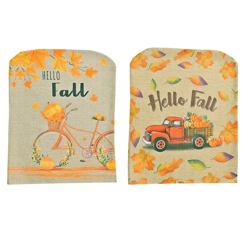 Autumn Fall Thanksgiving Day Chair Covers Maple Leaf Truck Print Harvest Washable Chair Back Slipcover Decor
Autumn Fall Thanksgiving Day Chair Covers Maple Leaf Truck Print Harvest Washable Chair Back Slipcover Decor
