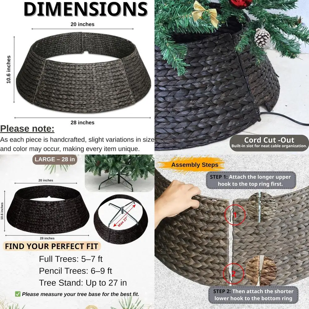 28-дюймовый плетеный воротник для рождественской елки для искусственных деревьев, юбка-корзина для дерева длиной 7,5 футов в деревенском стиле, крышка для карандаша для фермерского дома, тонкий Chr
28-дюймовый плетеный воротник для рождественской елки для искусственных деревьев, юбка-корзина для дерева длиной 7,5 футов в деревенском стиле, крышка для карандаша для фермерского дома, тонкий Chr