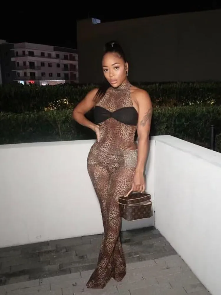 Joskaa Leopard Print 2 Piece Sets Women Patchwork Sleeveless Bodysuits and High Waist Flared Pants Matching 2025 Y2K Streetwear
Joskaa Leopard Print 2 Piece Sets Women Patchwork Sleeveless Bodysuits and High Waist Flared Pants Matching 2025 Y2K Streetwear