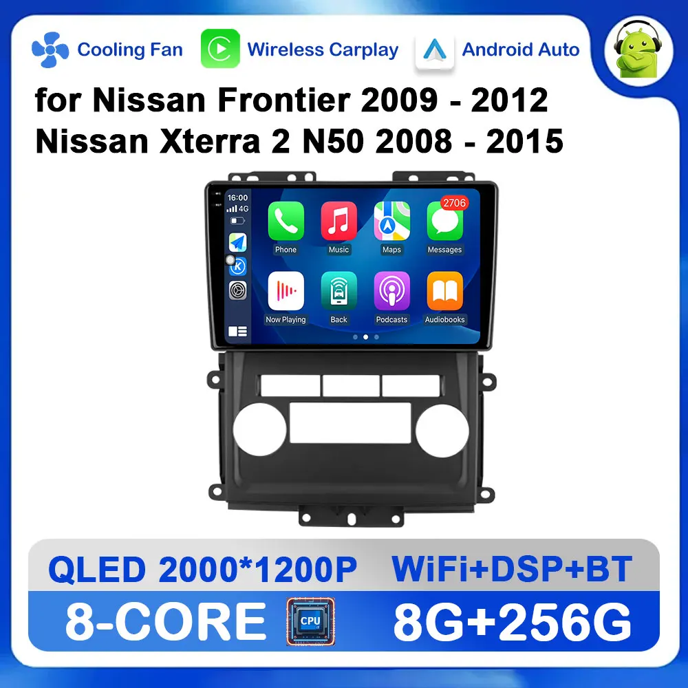 GPS Navi Car Radio Video Multimedia Player Android OS for Nissan Frontier 2009 - 2012 Nissan Xterra 2 N50 2008 - 2015 DSP WiFi
GPS Navi Car Radio Video Multimedia Player Android OS for Nissan Frontier 2009 - 2012 Nissan Xterra 2 N50 2008 - 2015 DSP WiFi