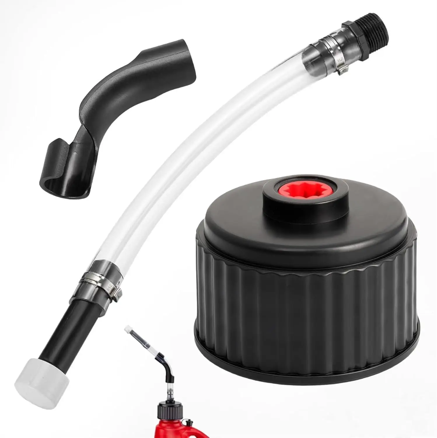 Gas Cans Racing Fuel Jug Hose Replacement Cap, 5 Gallon Fuel Jug Spout with Filter, Leak-Proof Universal Fit for Jegs Scribner
Gas Cans Racing Fuel Jug Hose Replacement Cap, 5 Gallon Fuel Jug Spout with Filter, Leak-Proof Universal Fit for Jegs Scribner