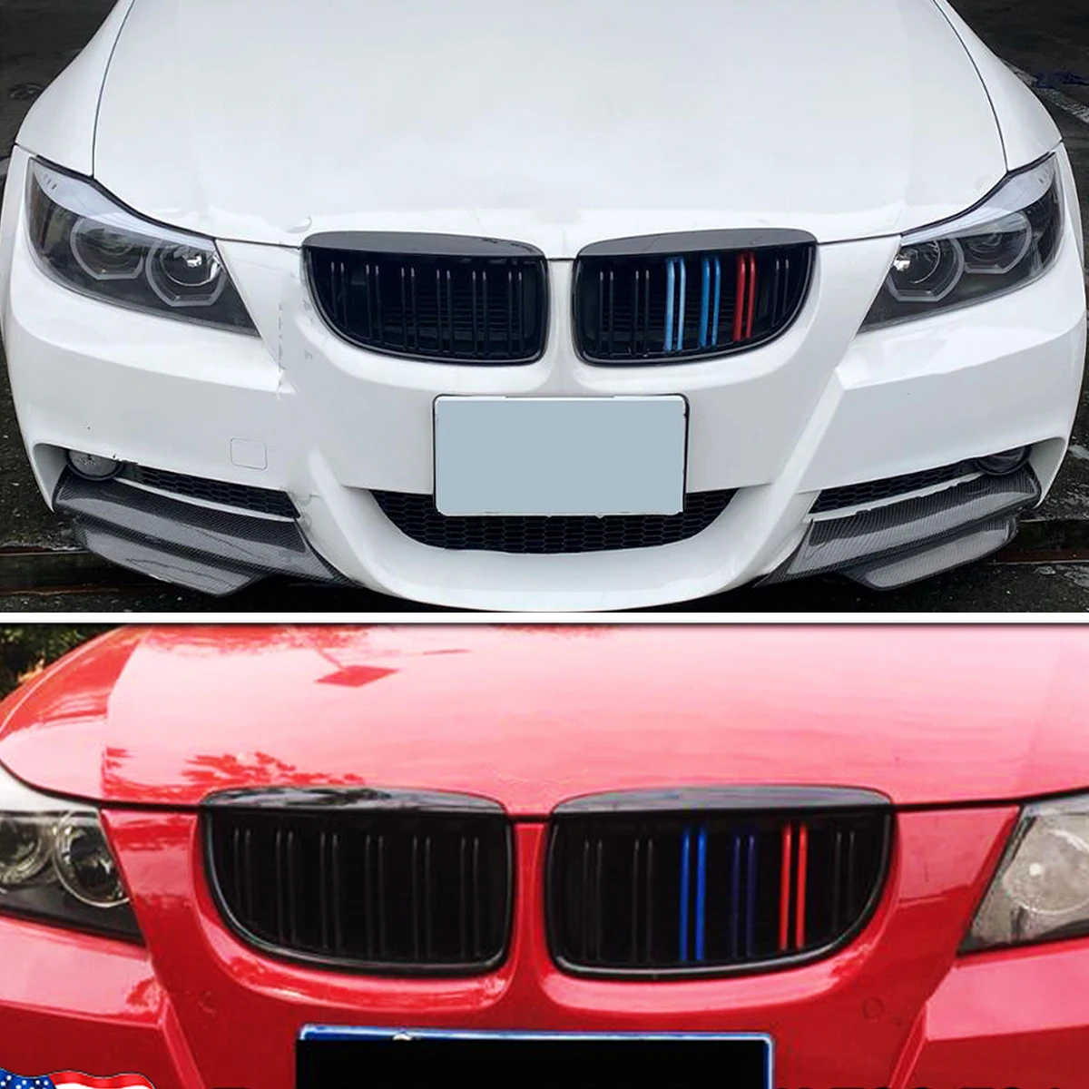 Gloss Black Front Kidney Grille ABS M Sport Dual Slats Replacement for BMW 3 Series E90 E91 2005-2008 323i 325i 328i 330i 335i
Gloss Black Front Kidney Grille ABS M Sport Dual Slats Replacement for BMW 3 Series E90 E91 2005-2008 323i 325i 328i 330i 335i