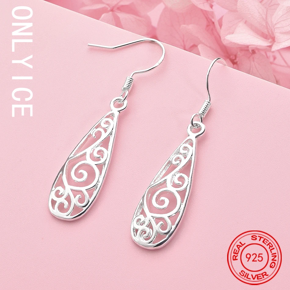 Hot Sale 925 Sterling Silver Carved Drop Shape Earring Fashion Jewelry Christmas Gifts Party Vintage Long Earrings
Hot Sale 925 Sterling Silver Carved Drop Shape Earring Fashion Jewelry Christmas Gifts Party Vintage Long Earrings