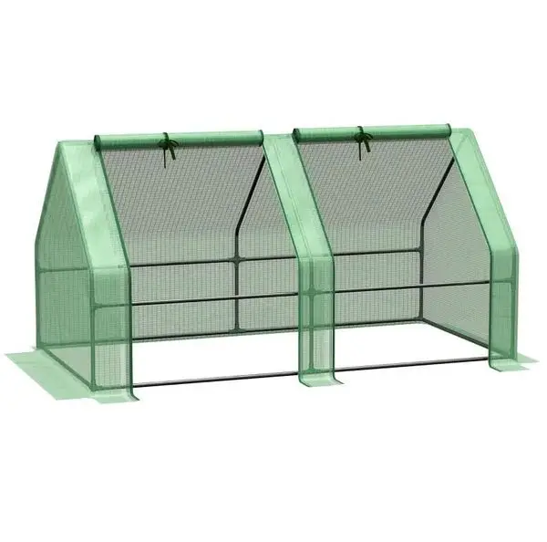 Portable Tunnel Greenhouse Outdoor Garden Mini with Large Zipper Doors & Water/UV PE Cover 6' x 3' x 3'
Portable Tunnel Greenhouse Outdoor Garden Mini with Large Zipper Doors & Water/UV PE Cover 6' x 3' x 3'