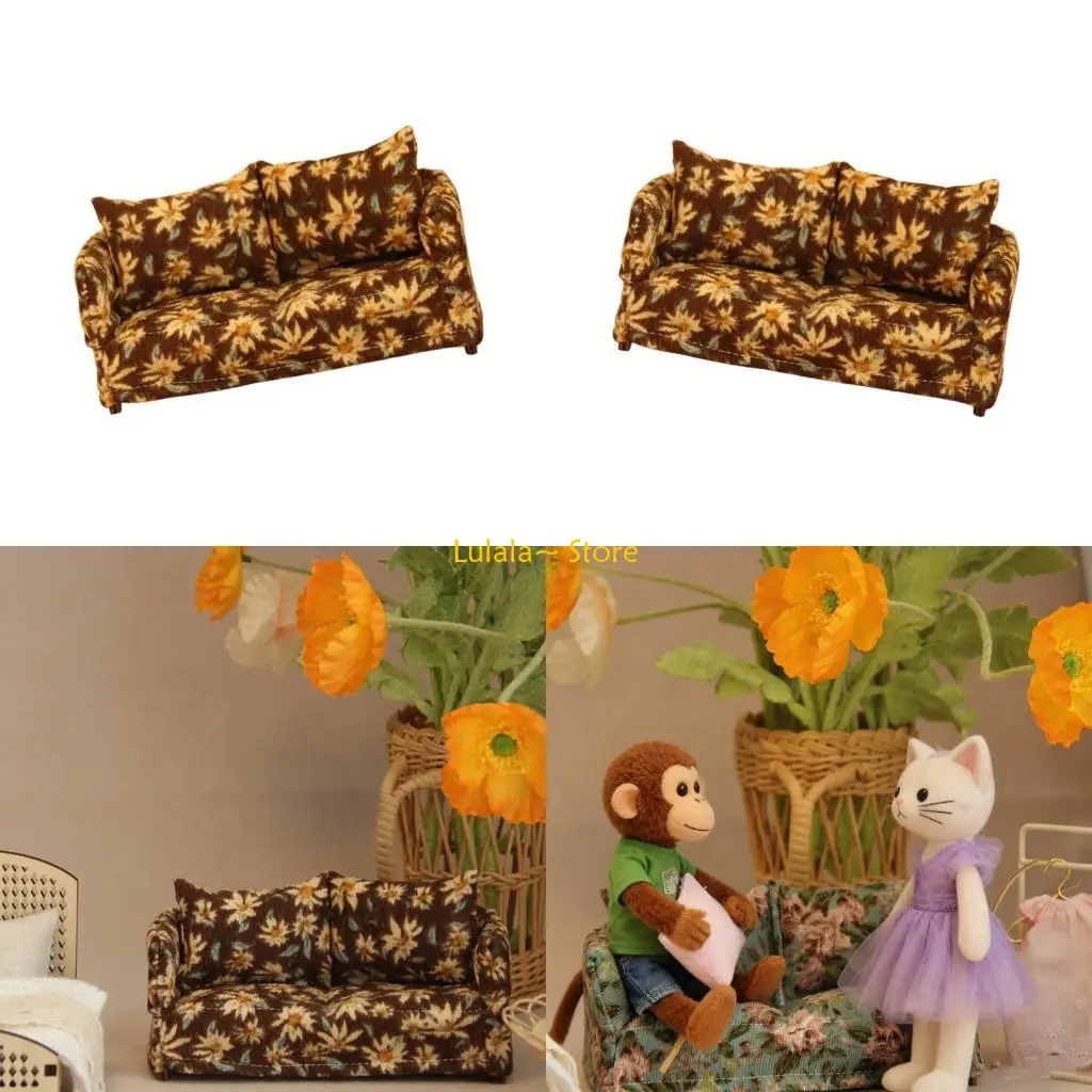 Y4QA Realistic Miniature Sofa Model Figure 1/12 Doll House Furntiure Upholstery for Toddler Role Play Game Craft Model Project
Y4QA Realistic Miniature Sofa Model Figure 1/12 Doll House Furntiure Upholstery for Toddler Role Play Game Craft Model Project