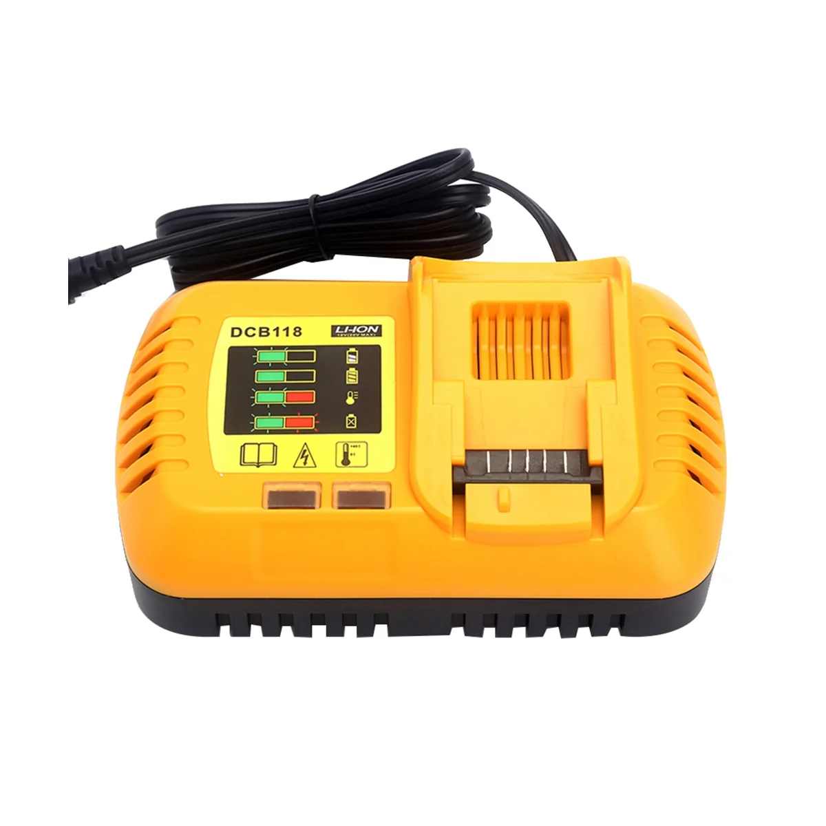 Зарядное устройство 8A DCB118 для аккумуляторов Dewalt, 10,8 В, 12 В, 14,4 В, 18 в, 20 в, DCB200, DCB101, DCB115, DCB107, DCB105, DCB140 (штепсельная Вилка европейского стандарта)
Зарядное устройство 8A DCB118 для аккумуляторов Dewalt, 10,8 В, 12 В, 14,4 В, 18 в, 20 в, DCB200, DCB101, DCB115, DCB107, DCB105, DCB140 (штепсельная Вилка европейского стандарта)