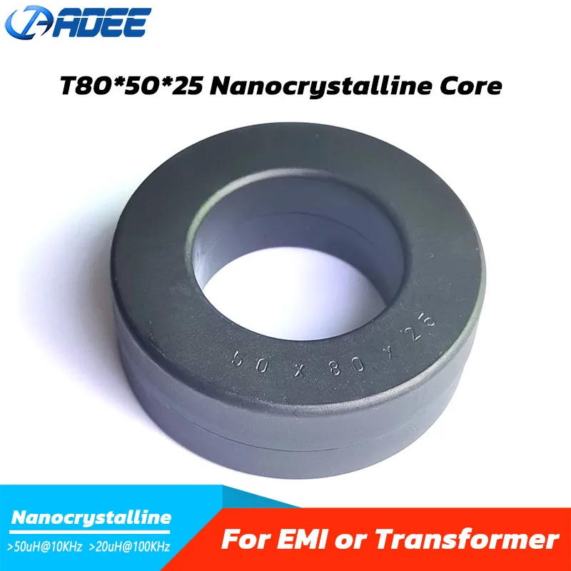 T80*50*25 Big Size High Inductance Amorphous Nanocrystalline Core For EMI Filter or Transformer
T80*50*25 Big Size High Inductance Amorphous Nanocrystalline Core For EMI Filter or Transformer
