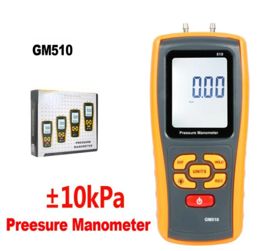 GM510 handheld digital differential pressure gauge, electronic differential pressure gauge, air differential pressure tester
GM510 handheld digital differential pressure gauge, electronic differential pressure gauge, air differential pressure tester