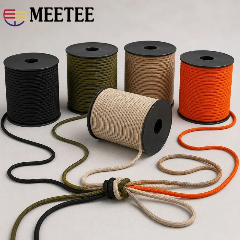 50M 4mm 550 Paracord Rope Braided Nylon Cotton Guyline for Camping Tent Canopy Tarp Lashing Backpack DIY Outdoor Gear Kit
50M 4mm 550 Paracord Rope Braided Nylon Cotton Guyline for Camping Tent Canopy Tarp Lashing Backpack DIY Outdoor Gear Kit