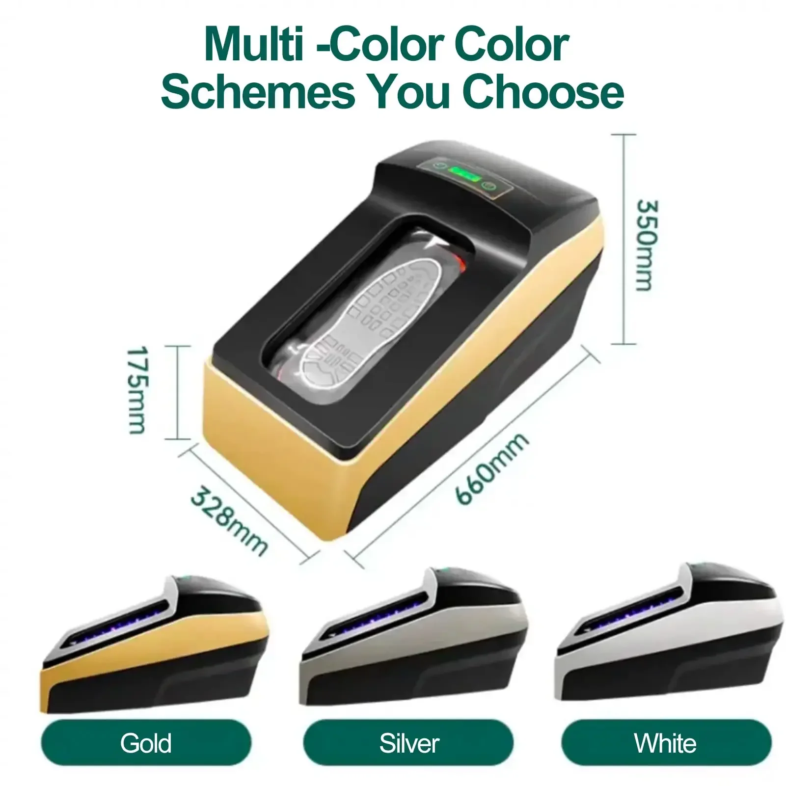 Shoe Cover Machine Automatic Anti-Slip Indoor Shoe Cover Dispenser - 25.98×12.9×13.7 In, 1000 Disposable Shoe Cover Capacity - F
Shoe Cover Machine Automatic Anti-Slip Indoor Shoe Cover Dispenser - 25.98×12.9×13.7 In, 1000 Disposable Shoe Cover Capacity - F