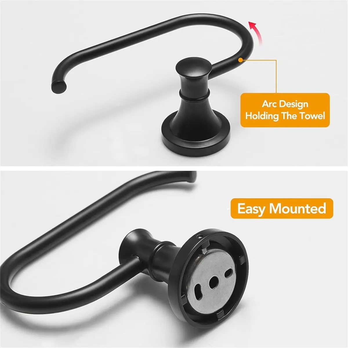 (ABAB) 1pc Black Toilet Tissue Paper Holder, Rustproof Stainless Steel Bathroom Toilet Roll Hanger, Wall Mounted
(ABAB) 1pc Black Toilet Tissue Paper Holder, Rustproof Stainless Steel Bathroom Toilet Roll Hanger, Wall Mounted
