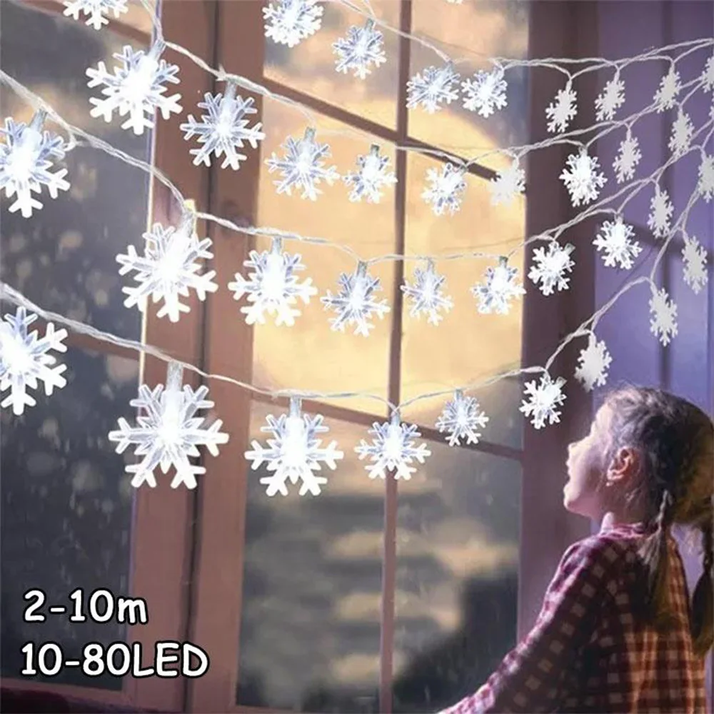 LED Christmas Snowflake String Lights, Snow Decorative Light with 8 Modes Battery Operated Christmas Light for Xmas Party Indoor
LED Christmas Snowflake String Lights, Snow Decorative Light with 8 Modes Battery Operated Christmas Light for Xmas Party Indoor