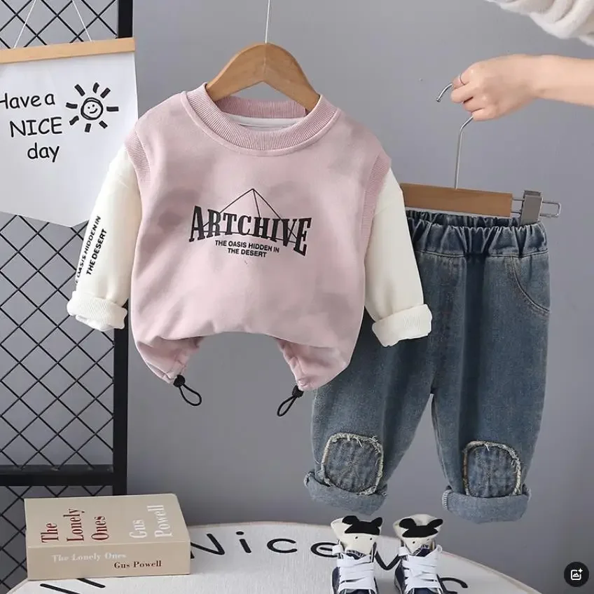 2025 Baby Boys Designer Clothes Spring Autumn Outfits Letter Tie-dye Casual Loose Hoodes And Pants 2Pcs Toddler Kids Boy Sets
2025 Baby Boys Designer Clothes Spring Autumn Outfits Letter Tie-dye Casual Loose Hoodes And Pants 2Pcs Toddler Kids Boy Sets