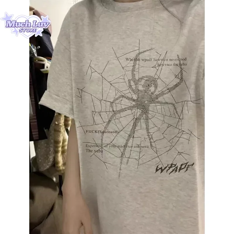 Retro Style Spider Graphic T-shirted for Men and Women Summer Fashion Trend Casual Comfy Pure Cotton Couple Short Sleeve Top
Retro Style Spider Graphic T-shirted for Men and Women Summer Fashion Trend Casual Comfy Pure Cotton Couple Short Sleeve Top