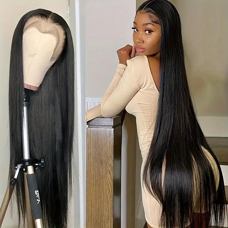 13x4 Lace Front Wigs Pre Plucked Straight Black lace front Closure for Women Natural Color 220% Density Realistic Hairline Wig
13x4 Lace Front Wigs Pre Plucked Straight Black lace front Closure for Women Natural Color 220% Density Realistic Hairline Wig